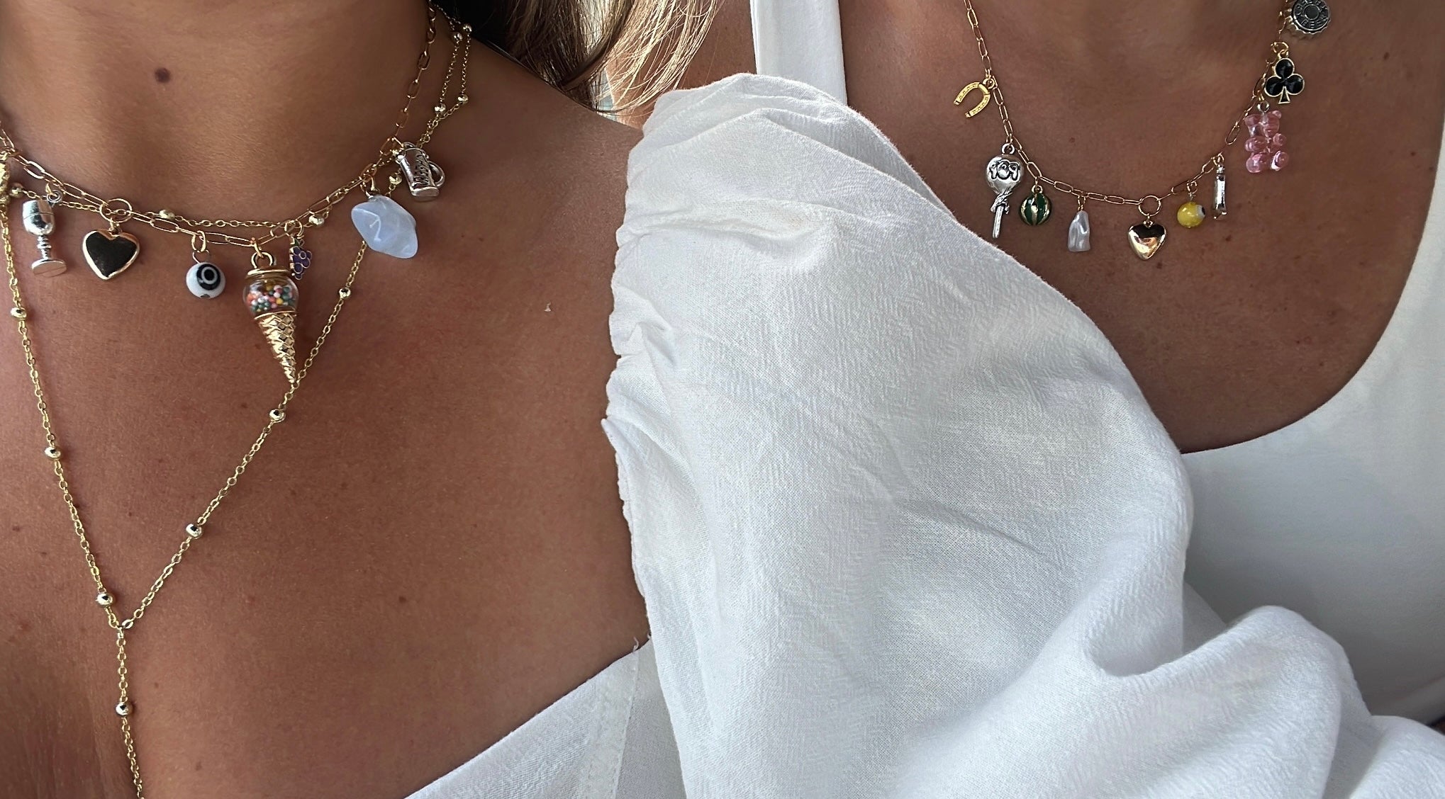 Charm necklaces custom